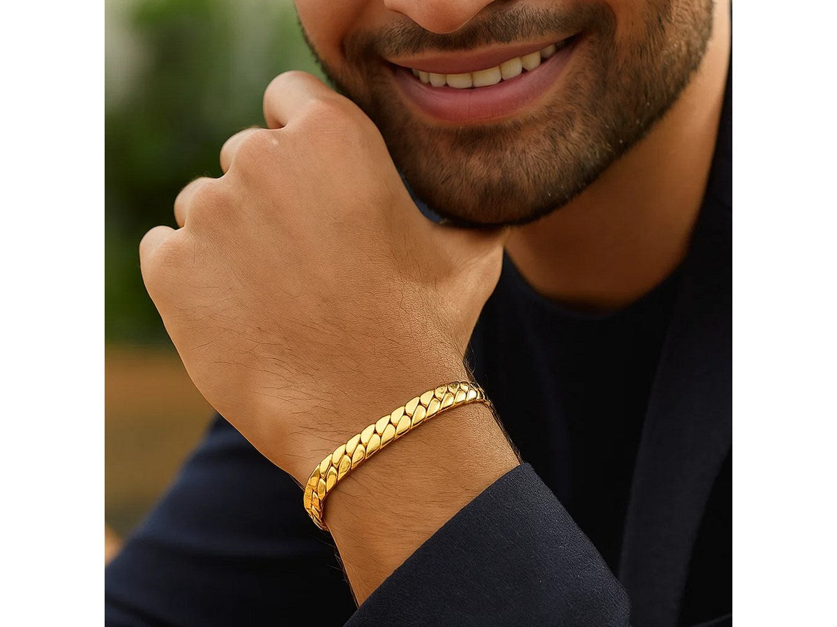 Men’s Curb Chain Bracelet 8mm Bold Classic Style