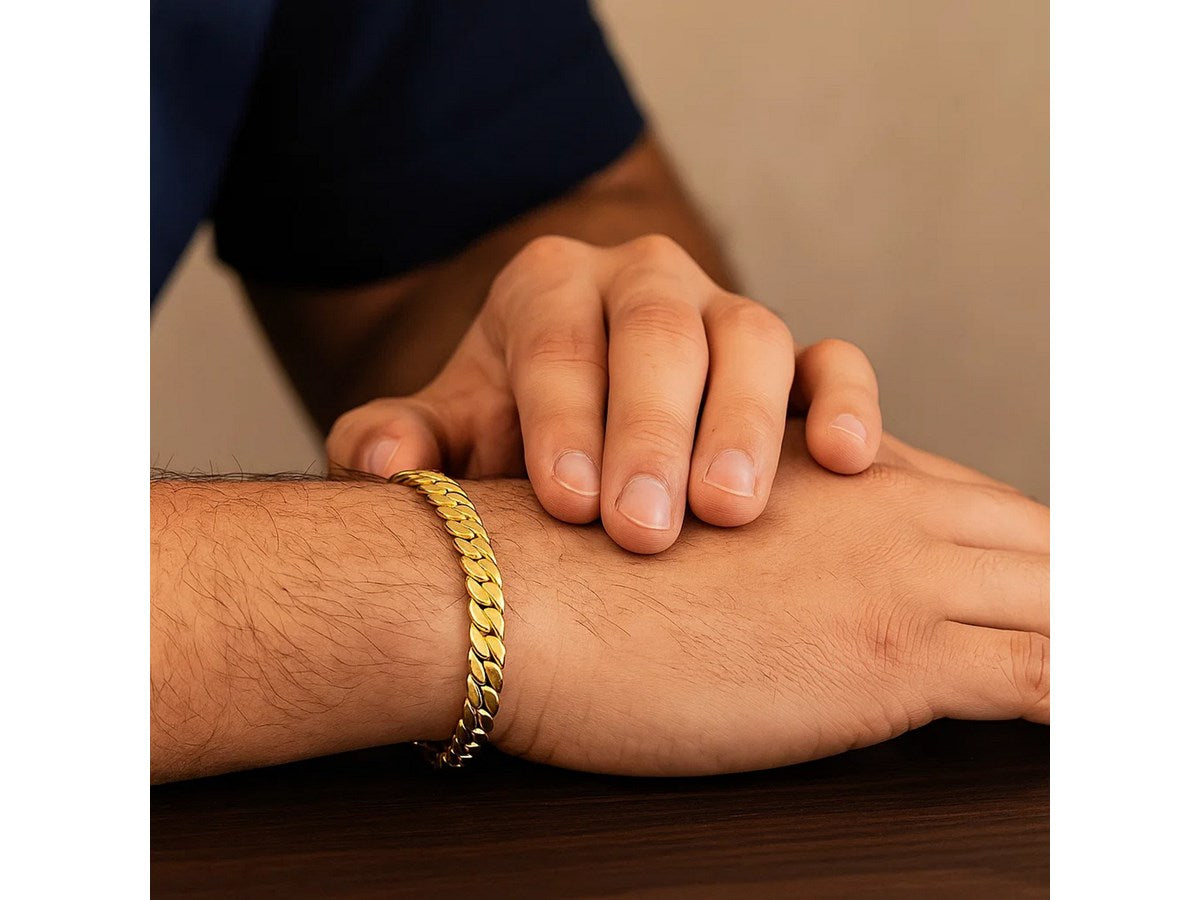 Men’s Curb Chain Bracelet 8mm Bold Classic Style