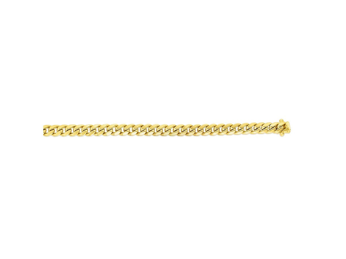 Semi-Solid Miami Cuban Link Bracelet 6.1mm