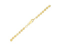 Moon Cut Bead Chain Bracelet 3mm