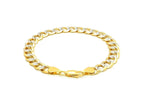 Pavé Curb Link Bracelet 9.7mm Two-Tone