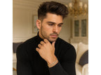 Pavé Curb Link Bracelet 9.7mm Two-Tone
