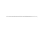Rhodium Puffed Mariner Link Anklet