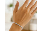 Super Flex Herringbone Bracelet 2.8mm White Finish