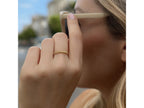 Slim Twisted Stackable Band Ring