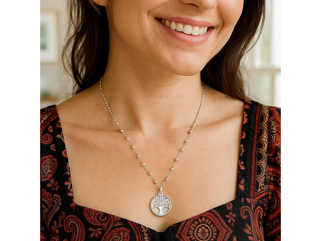 Tree of Life Pendant Necklace in Sterling Silver