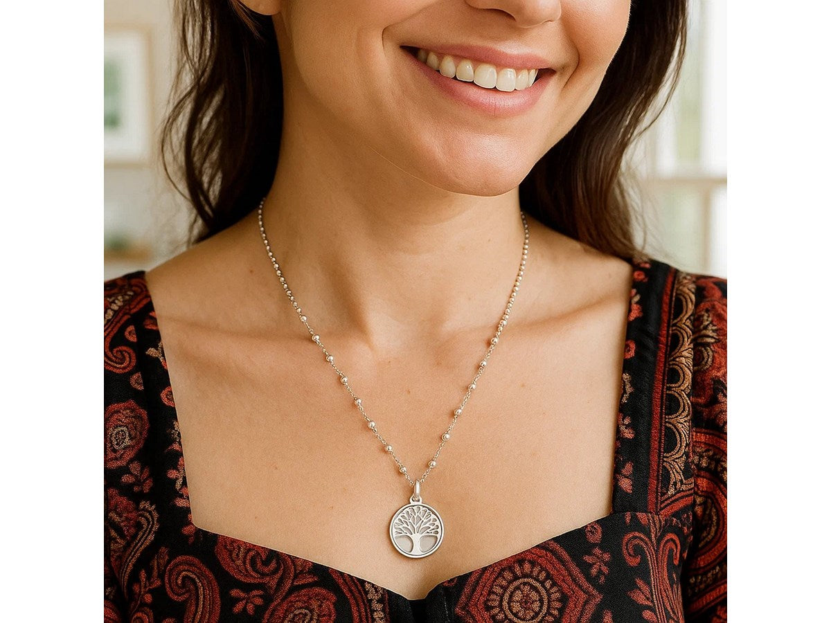 Tree of Life Pendant Necklace in Sterling Silver