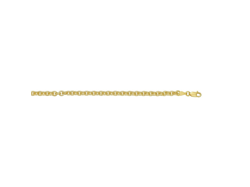 Bold Gold-Plated Rolo Chain Necklace