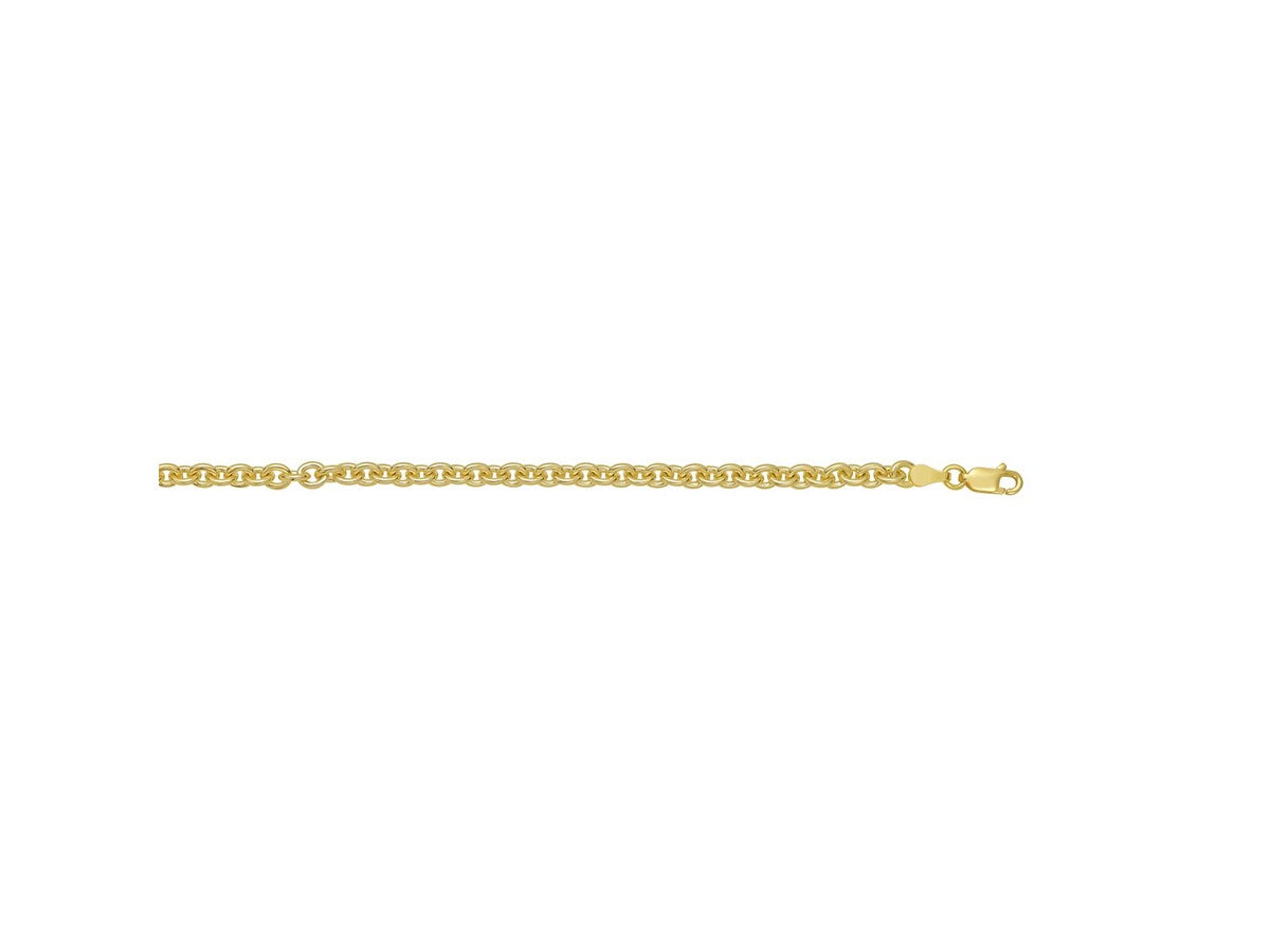 Bold Gold-Plated Rolo Chain Necklace