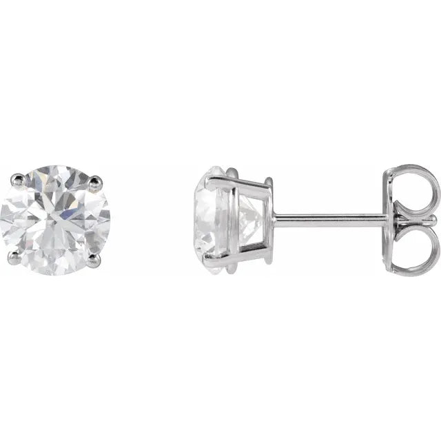 14KT White Gold 2 CTW Lab-Grown Diamond Stud Earrings
