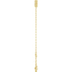 14KT Yellow Gold 25mm Wide Hoop Earrings Polished Lightweight Hinged Snap