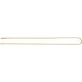 14KT Yellow Gold 25mm Wide Hoop Earrings Polished Lightweight Snap Closure