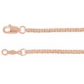 14K Rose Gold 2mm Rolo Chain Bracelet – Polished & Lightweight