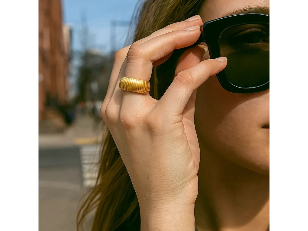 Bold Tubogas Coil Statement Ring