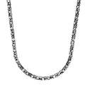 Gunmetal Byzantine Chain Necklace 5mm
