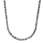Gunmetal Byzantine Chain Necklace 5mm