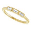 Baguette Diamond Anniversary Band 1/8 CTW Polished Finish Size 7