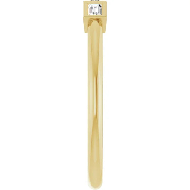 Baguette Diamond Anniversary Band 1/8 CTW Polished Finish Size 7