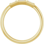 Baguette Diamond Anniversary Band 1/8 CTW Polished Finish Size 7
