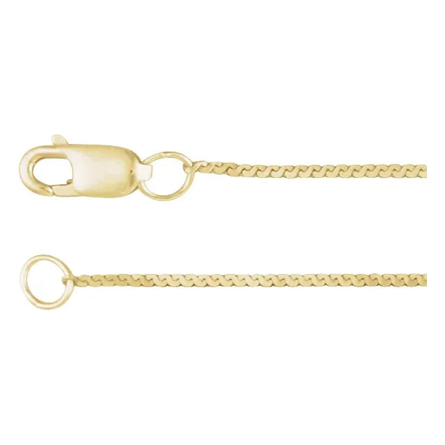 Elegant 14K Yellow Gold Serpentine Hoop Earrings – Lightweight & Stylish