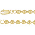 14KT Yellow Gold Hoop Earrings 25mm Polished Wide Lightweight Hinged Snap