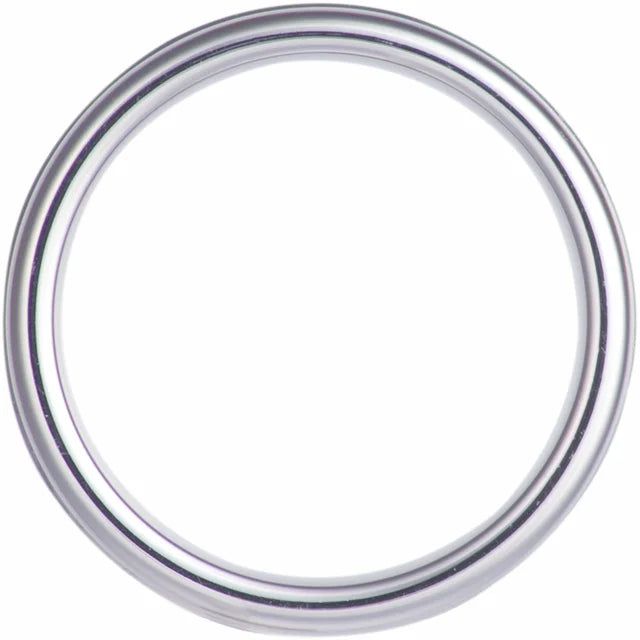 Tungsten Crushed Red Dino Inlay Band 6mm Beveled Edge Satin Size 10