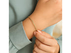 Diamond Cut Stackable Bangle Bracelet with Lobster Clasp