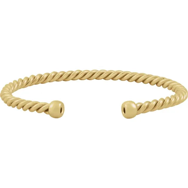 14KT Yellow Gold-Filled Twisted Rope Hoop Earrings – Stylish Lightweight