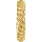 Twisted Wedding Band 4.75mm Polished Comfort Fit Size 7