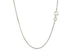 Sterling Silver Rhodium Plated Snake Chain Necklace