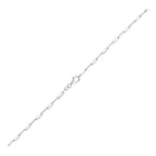 Paperclip Chain Anklet 3mm Polished Finish