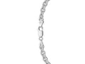 Bold Rolo Chain Necklace 5.70mm Rhodium Sterling Silver