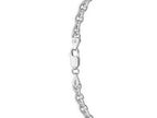 Bold Rolo Chain Necklace 5.70mm Rhodium Sterling Silver