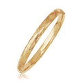 Woven Domed Bangle Bracelet with Textured Finish