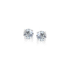 3mm CZ Stud Earrings in Sterling Silver
