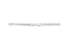 Rockstar Cut Round Box Chain Necklace 2.90mm Rhodium Sterling Silver