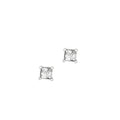 Princess Cut CZ Stud Earrings