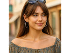 Large Sterling Silver Hoop Earrings