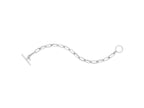 Paperclip Toggle Chain Necklace in Sterling Silver