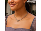 Paperclip Toggle Chain Necklace in Sterling Silver