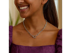Paperclip Toggle Chain Necklace in Sterling Silver