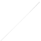 Petite Alternating Paperclip Chain Necklace 3.15mm Rhodium Sterling Silver