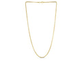 Gold Plated Round Box Chain Necklace 2.10mm Sterling Silver