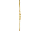 Gold Plated Round Box Chain Necklace 2.10mm Sterling Silver