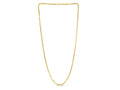 Gold Plated Round Box Chain Necklace 2.60mm Sterling Silver