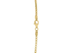 Gold Plated Round Box Chain Necklace 2.60mm Sterling Silver