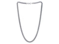 Gunmetal Miami Cuban Link Chain Necklace 7.00mm Sterling Silver