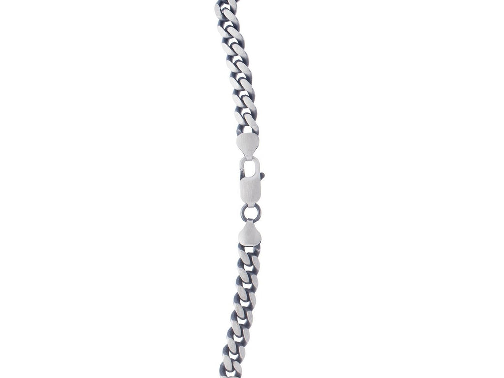 Gunmetal Miami Cuban Link Chain Necklace 7.00mm Sterling Silver