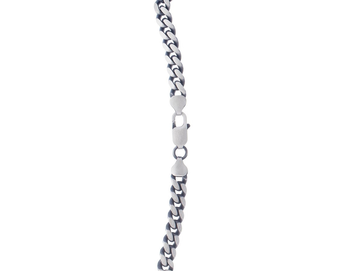 Gunmetal Miami Cuban Link Chain Necklace 7.00mm Sterling Silver