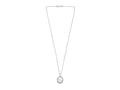 Oval Vine Locket Sterling Silver Necklace